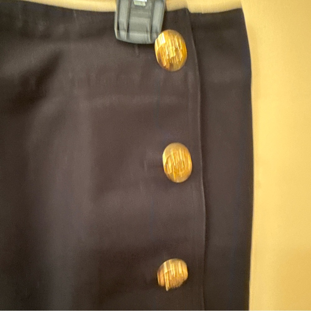 Ralph Lauren Blue Label Black Skirt with Gold Accents - Picture 2 of 6